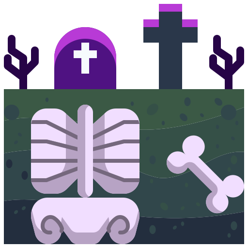 cementerio Justicon Flat icono