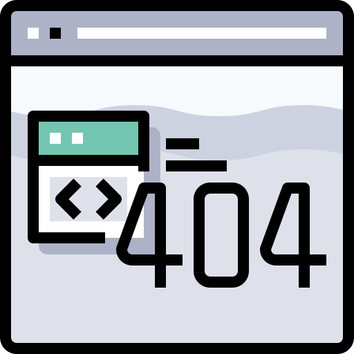 błąd 404 Justicon Lineal Color ikona
