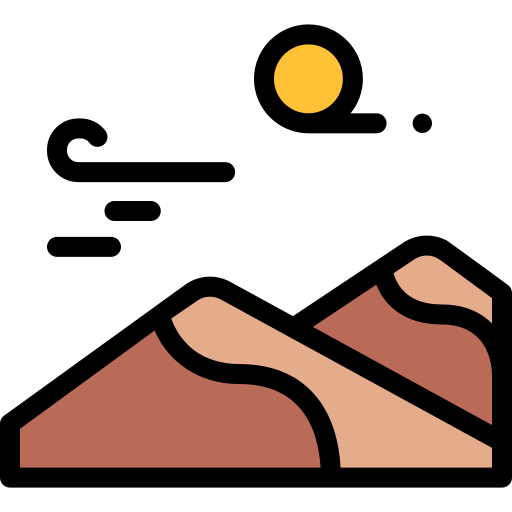 Desert Detailed Rounded Lineal color icon