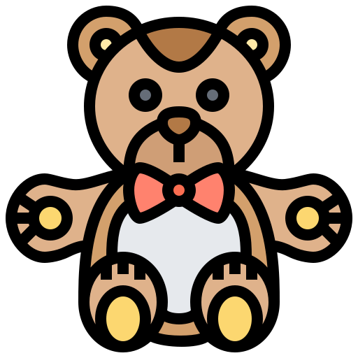 Teddy bear Meticulous Lineal Color icon