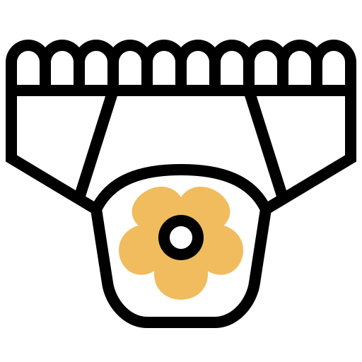 기저귀 Meticulous Yellow shadow icon