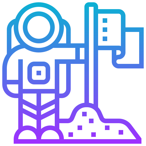 astronauta Meticulous Gradient Ícone