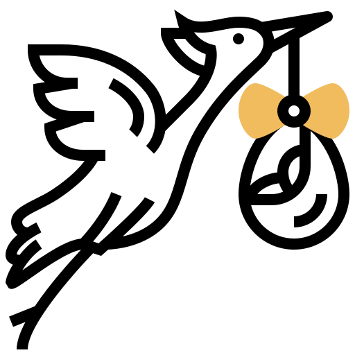 cigüeña Meticulous Yellow shadow icono