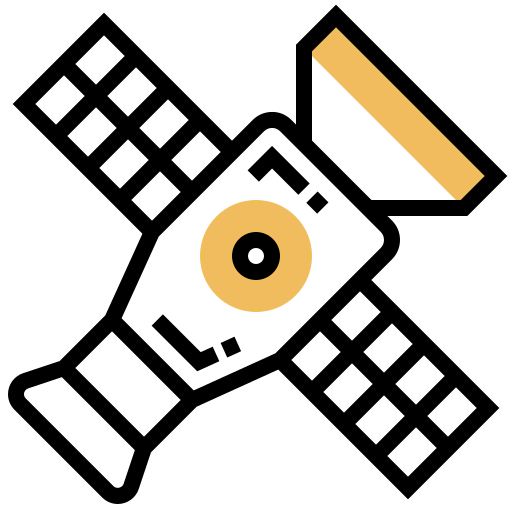 satélite Meticulous Yellow shadow icono