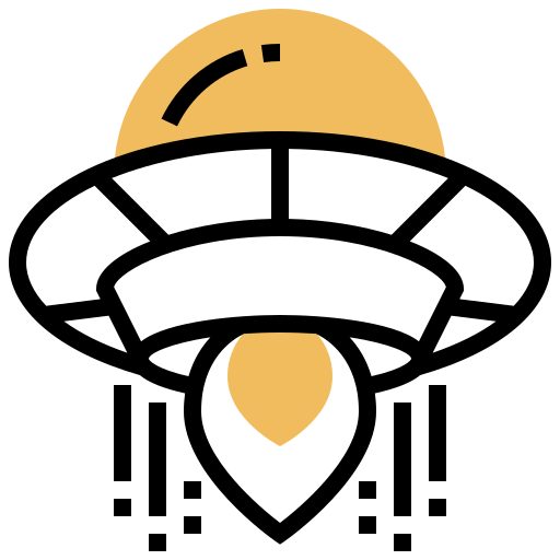 ufo Meticulous Yellow shadow icon