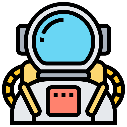 astronaut Meticulous Lineal Color icon