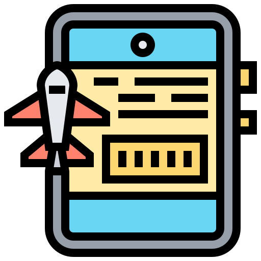 Flight information Meticulous Lineal Color icon
