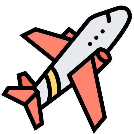 samolot Meticulous Lineal Color ikona