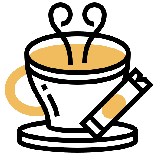 コーヒー Meticulous Yellow shadow icon