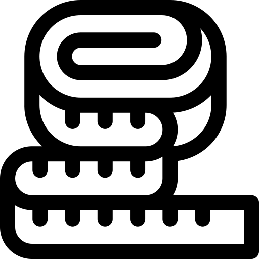 Measuring tape Basic Rounded Lineal icon