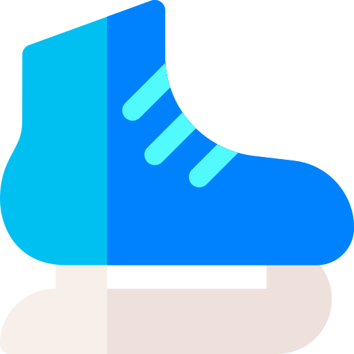 schaatsschoenen Basic Rounded Flat icoon
