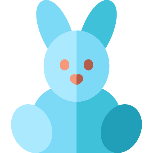 lapin Basic Rounded Flat Icône