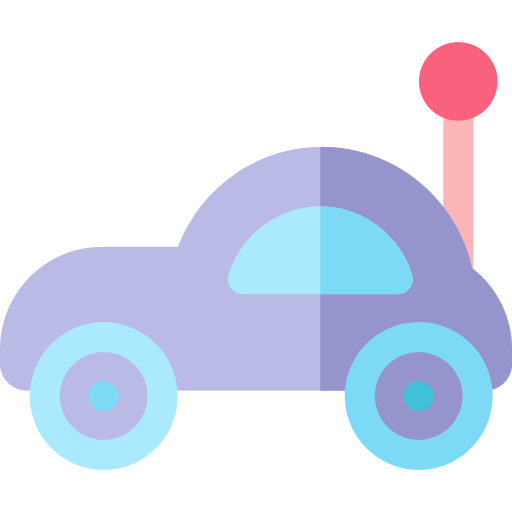 coche de juguete Basic Rounded Flat icono