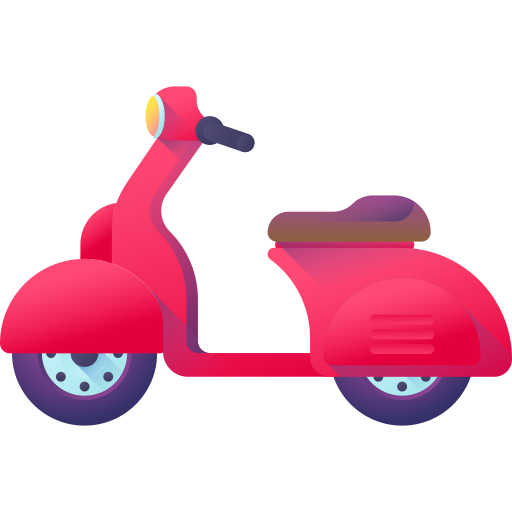 Scooter 3D Color icon