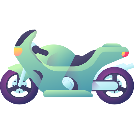 bicyclette 3D Color Icône