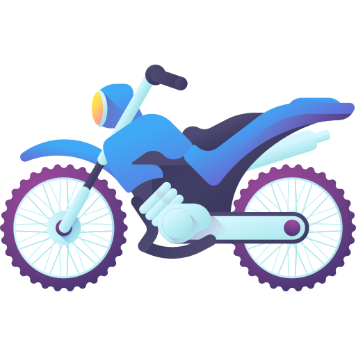 moto-cross 3D Color icon