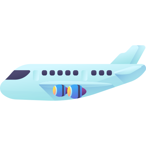 aereo 3D Color icona