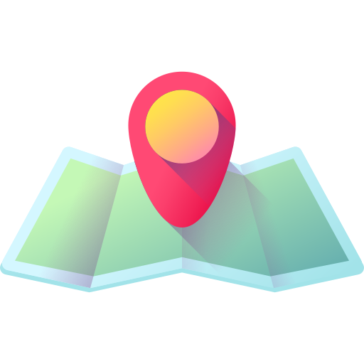 kaart 3D Color icoon