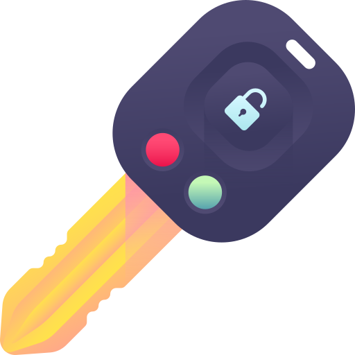 자동차 열쇠 3D Color icon