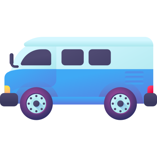furgone 3D Color icona