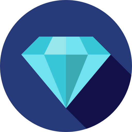 diamante Flat Circular Flat icona