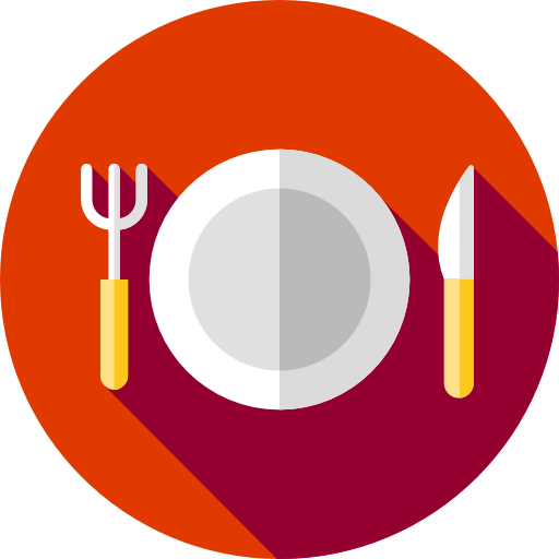restaurant Flat Circular Flat icoon