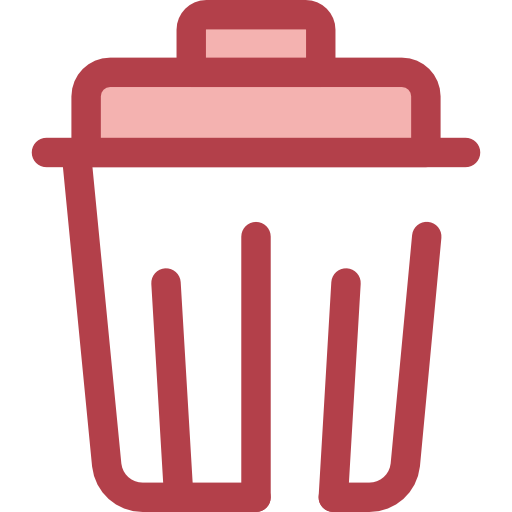 Garbage Monochrome Red icon