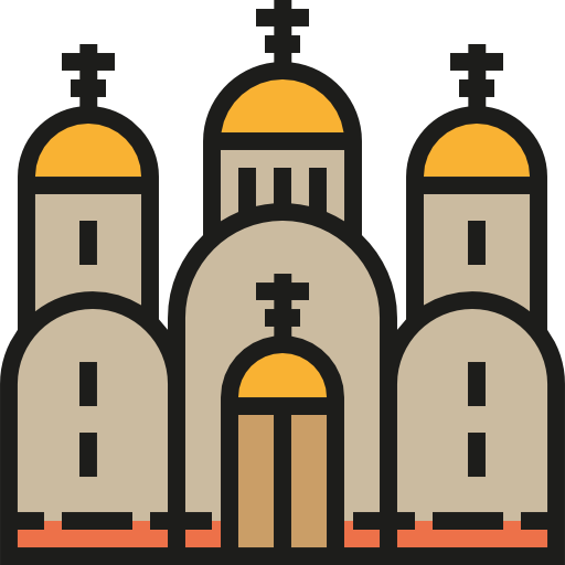 kirche Detailed Straight Lineal color icon