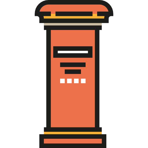 caixa de correio Detailed Straight Lineal color Ícone