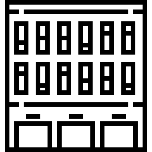 Office block Detailed Straight Lineal icon