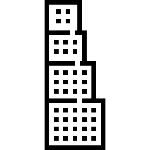 超高層ビル Detailed Straight Lineal icon