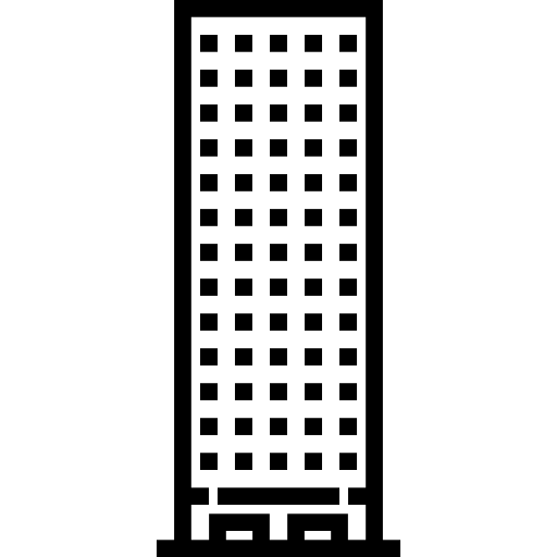 Небоскреб Detailed Straight Lineal иконка