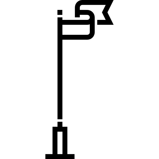 旗竿 Detailed Straight Lineal icon