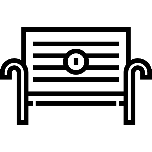 Ławka Detailed Straight Lineal ikona