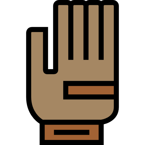 rękawica bejsbolowa Detailed Straight Lineal color ikona