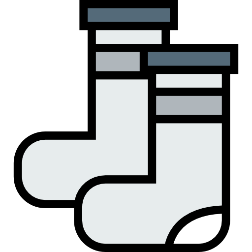 靴下 Detailed Straight Lineal color icon