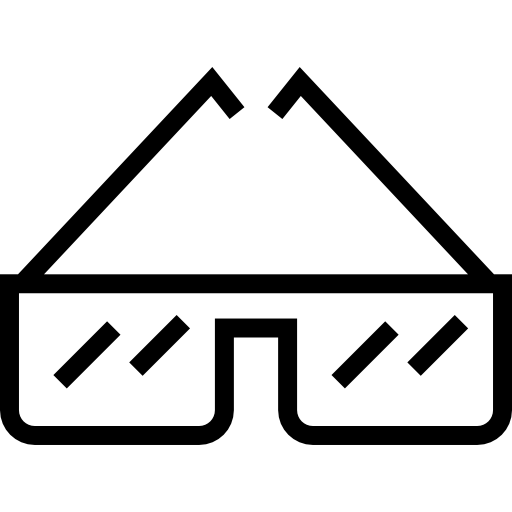 occhiali da sole Detailed Straight Lineal icona