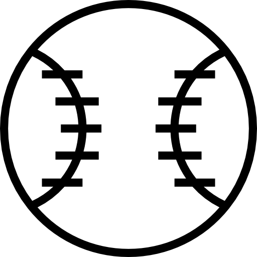 beisebol Detailed Straight Lineal Ícone