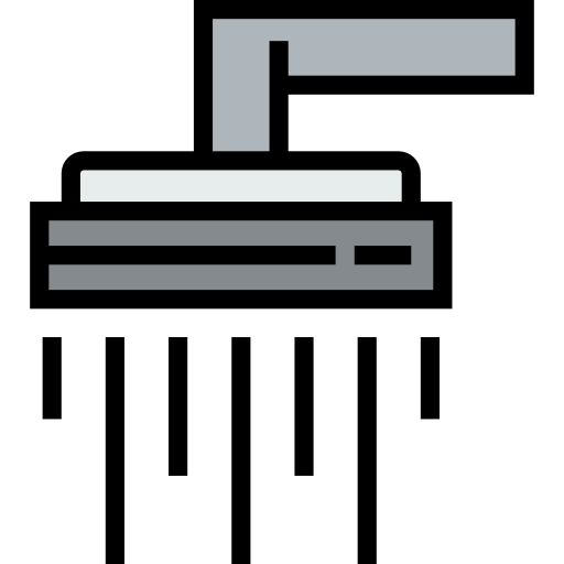 Shower Detailed Straight Lineal color icon