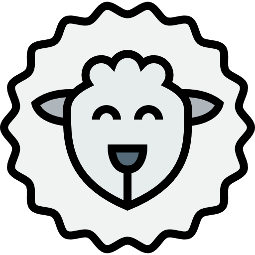 Sheep Detailed Straight Lineal color icon