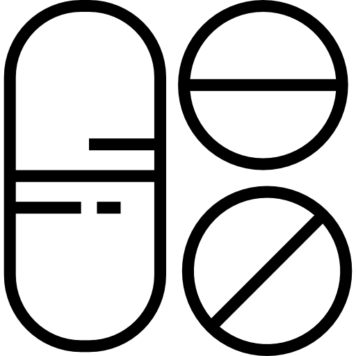 pílulas Detailed Straight Lineal Ícone