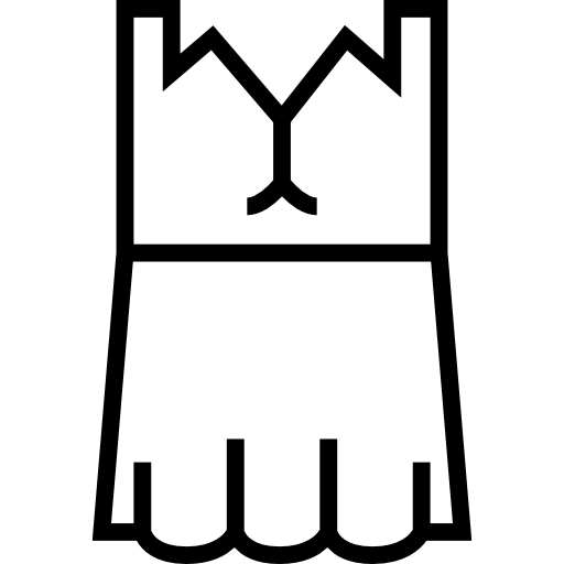 suknia Detailed Straight Lineal ikona