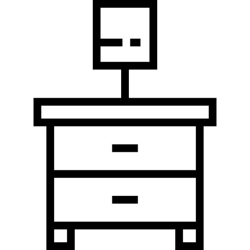 Nightstand Detailed Straight Lineal icon