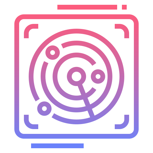 radar Nhor Phai Lineal Gradient ikona