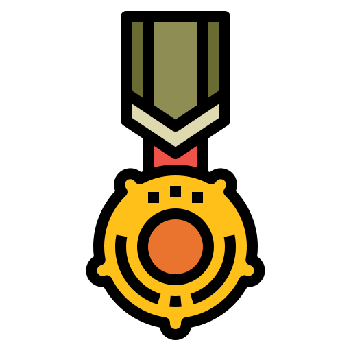 medal Nhor Phai Lineal Color ikona