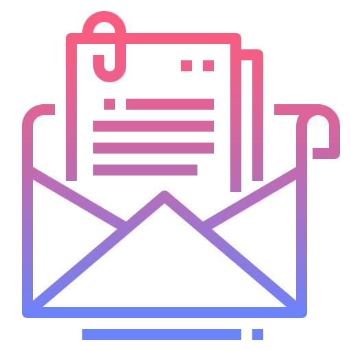 email Nhor Phai Lineal Gradient icon