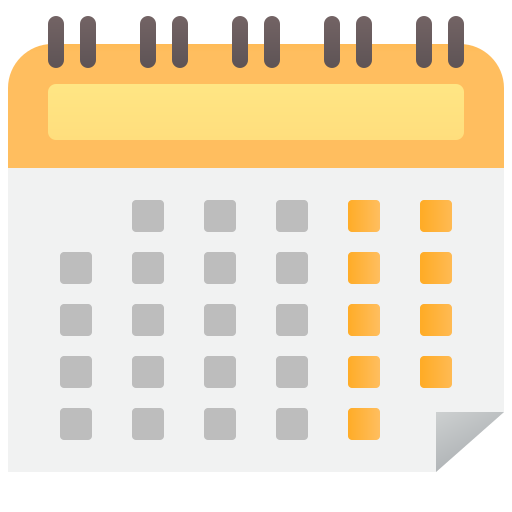 kalender Amethys Design Flat icon
