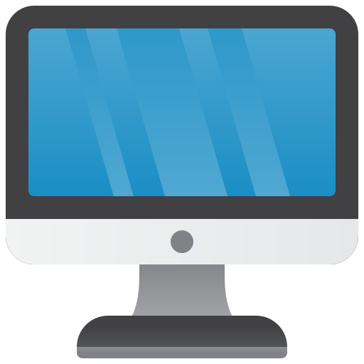 computadora de escritorio Amethys Design Flat icono