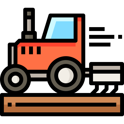 Трактор Justicon Lineal Color иконка