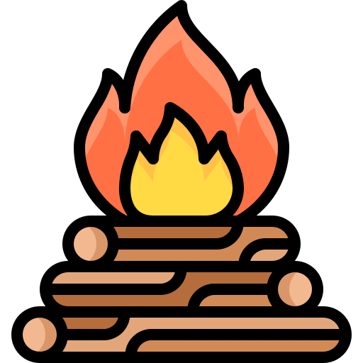 lagerfeuer Justicon Lineal Color icon